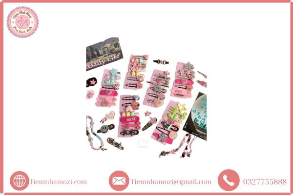 Set kẹp tóc cho bé