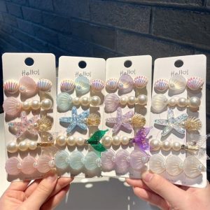 Set Kẹp Sao Biển Vỏ Sò Mozi13