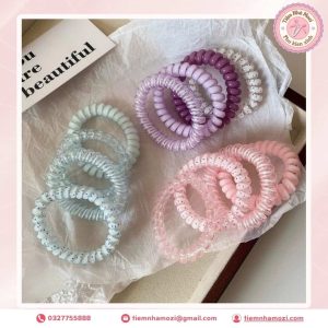 dây buộc tóc lò xo nhỏ mix màu