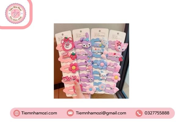 Kẹp tóc cho bé gái gọn gàng