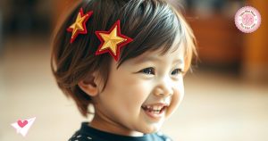 Hướng dẫn tạo kiểu tóc với kẹp tóc cờ đỏ sao vàng