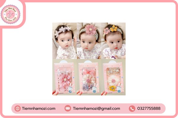 băng đô cho bé gái xinh xắn