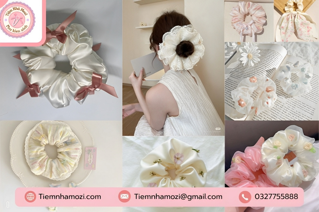 Dây Buộc Tóc: Phụ Kiện "Quốc Dân" Giúp Nàng Lột Xác Ngọt Ngào & Bay Bổng - Tiệm nhà Mozi