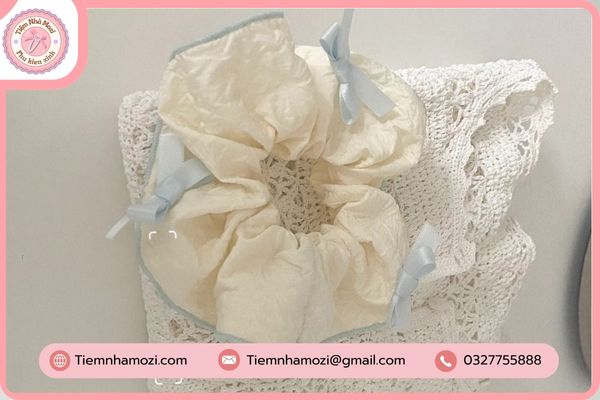 dây buộc tóc scrunchies cute