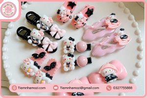 kẹp tóc cặp đôi hello kitty