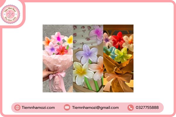 kẹp tóc hoa sứ đẹp
