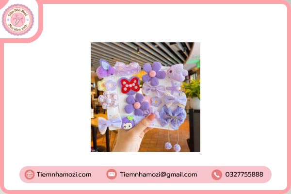 kẹp tóc hoa vải chất lượng