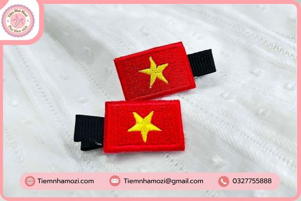Kẹp Tóc Lá Cờ
