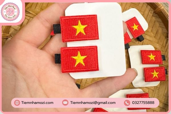 Kẹp Tóc Lá Cờ