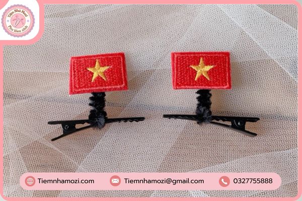 Kẹp Tóc Lá Cờ