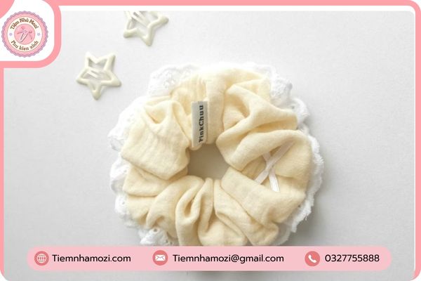 dây buộc tóc scrunchies cute